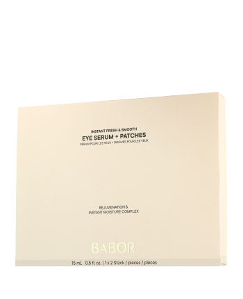 Babor Skinovage Moisturizing Instant Fresh & Smooth Eye Serum + Patches (15 ml + 2 Stück)