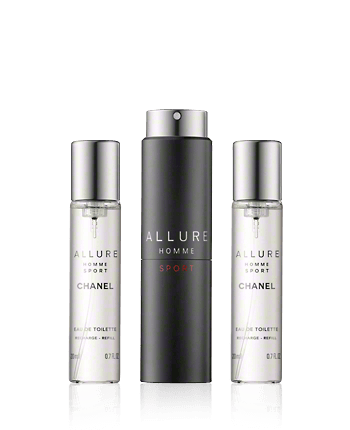 Chanel Allure Homme Sport EdT Travel Spray (hervulbaar) (3 x 20 ml)