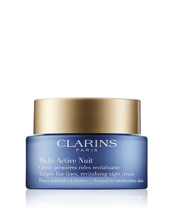 Clarins Multi-Active Nuit Crème Premières Rides Revitalisante peaux Normales à Mixtes (50 ml)