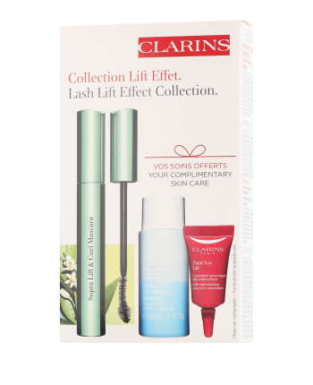 Clarins Supra Lift & Curl Mascara Set met Démaquillant Express