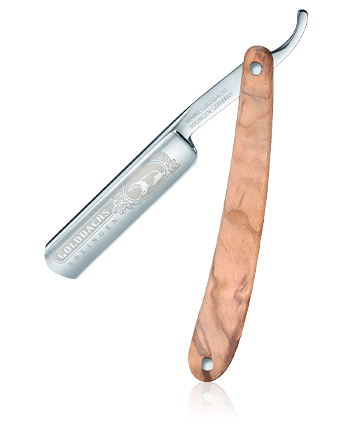 Golddachs Rasiermesser Handgreep van olijfhout