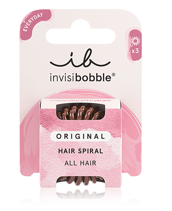 Invisibobble Original Spiraal haarelastiek Pretzel Bruin (3 Stück)