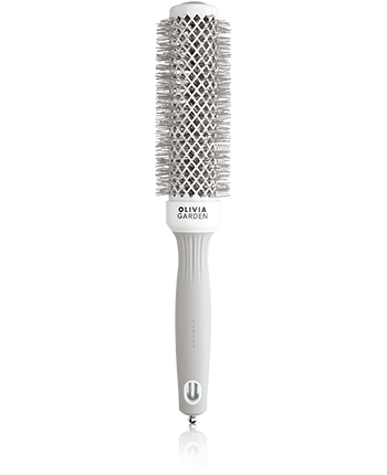 Olivia Garden Expert Blowout Speed gewellte Borsten 35 weiß & grau