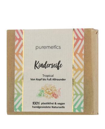 puremetics Natuurlijke Zepen Kinderzeep Tropical Allrounder (60 g)