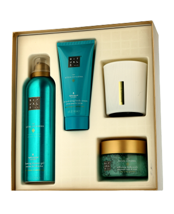 Rituals The Ritual of Karma Set met Douchegel, Scrub, Bodycrème & Kaars