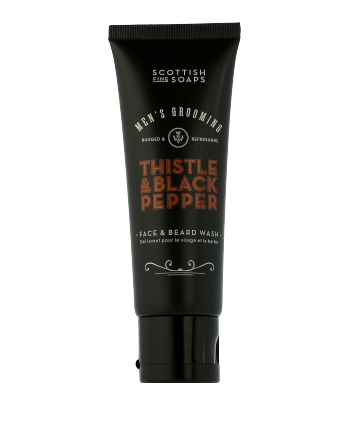 Scottish Fine Soaps Men's Grooming Thistle & Black Pepper Face & Beard Wash (75 ml)