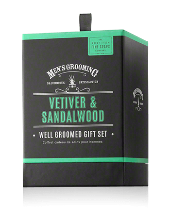 Scottish Fine Soaps Men's Grooming Vetiver & Sandalwood Kit met toiletartikelen