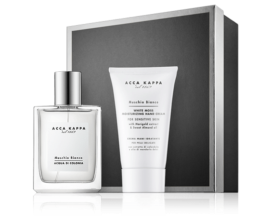 Acca Kappa Muschio Bianco 50 ml EdC Set met EdC Spray & Handcrème