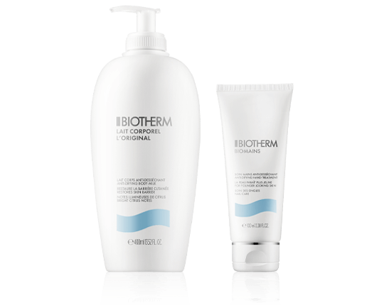 Biotherm Lichaamsverzorging Set met L'Original Lait Corporel & Biomains Soin Mains
