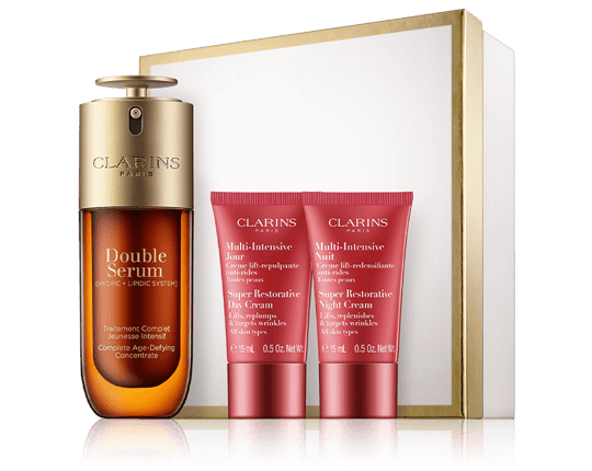 Clarins Double Serum Set met anti-verouderingsconcentraat en multi-intensieve crème