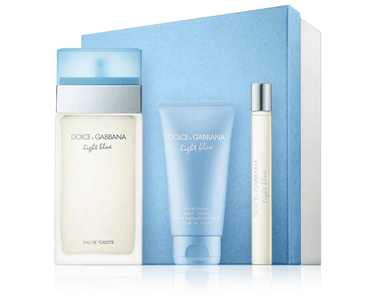 Dolce & Gabbana Light Blue 100 ml EdT Set met Body Cream & Mini EdT