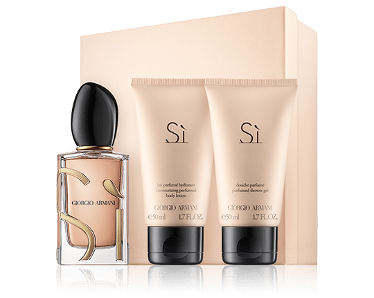 Giorgio Armani Sì 50 ml EdP navulbaar met douchegel & bodylotion