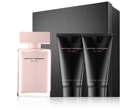 Narciso Rodriguez for her 50 ml EdP EdP set met 2x verzorging