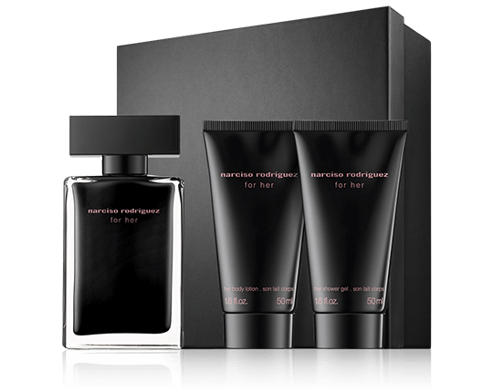 Narciso Rodriguez for her 50 ml EdT EdT set met 2x onderhoud