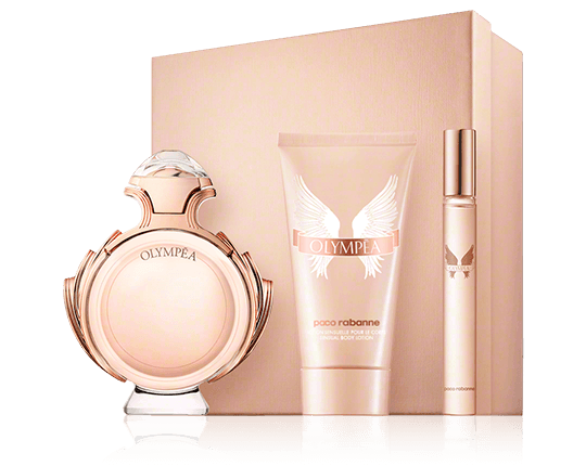 Paco Rabanne Olympéa 50 ml EdP Set met bodylotion en reizen spray