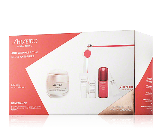 Shiseido Benefiance Set met Wrinkle Smoothing Cream Enriched