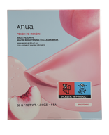 Anua Peach 70+ Niacin Brightening Collagen Mask Verzorgingsmasker 4 x 38 g