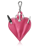 Erbe Solingen Manicure etui Hart etui in roze Manicureset 3-teilig