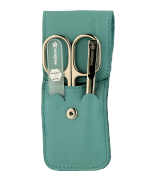 Pfeilring Manicure-Sets Babybuidel, nappaleer, turkoois Manicureset 3-teilig