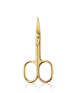 Pfeilring Scharen Nagelschere, gebogen, strichmattiert, vergoldet 9cm