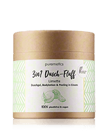 puremetics 3in1 Douchepluis Limette - Duschgel, Bodylotion & Peeling in Einem 250g