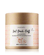 puremetics 3in1 Douchepluis Amandelmelk - douchegel, bodylotion & scrub in één (250 g)