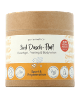puremetics 3in1 Douchepluis Sport Regeneration - Douchegel, bodylotion & scrub in één Body‑peeling 250 g