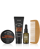Scottish Fine Soaps Men's Grooming Thistle & Black Pepper Set voor gezicht en baard met baardbalsem