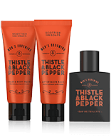 Scottish Fine Soaps Men's Grooming Thistle & Black Pepper Set met Aftershave Balsem