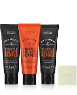 Scottish Fine Soaps Men's Grooming Thistle & Black Pepper Set