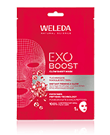 Weleda Exo Boost Glow Sheet Mask Verzorgingsmasker 20 ml