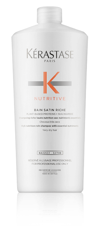 Kérastase Bain Satin Riche 1000ml Nutritive : Bain Satin Riche 1000ML + NEW Lait Vital 1000ML