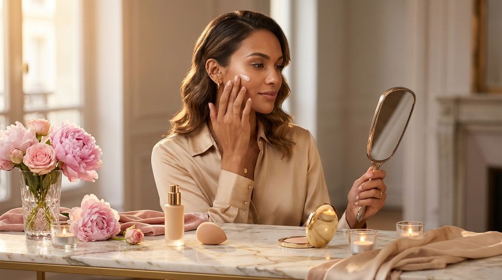 Hoe breng ik highlighter over of onder de foundation aan en wat is het effect daarvan?