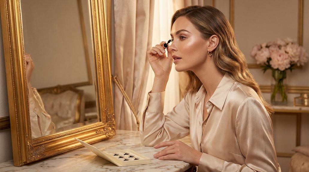 Hoe integreer ik kunstwimpers in mijn oogmake-up als ik tegelijkertijd mascara wil gebruiken?