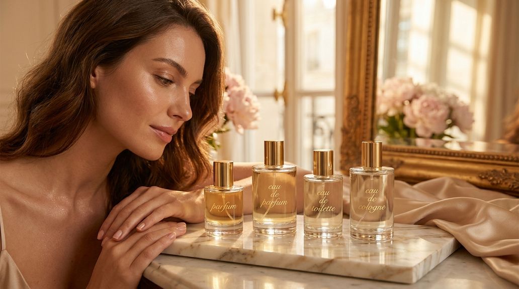 Hoe verschilt het gebruik van parfum, eau de toilette en eau de cologne in het dagelijks leven met betrekking tot houdbaarheid en intensiteit?