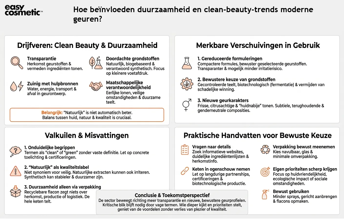 Hoe beïnvloeden duurzaamheid en clean-beauty-trends moderne geuren?