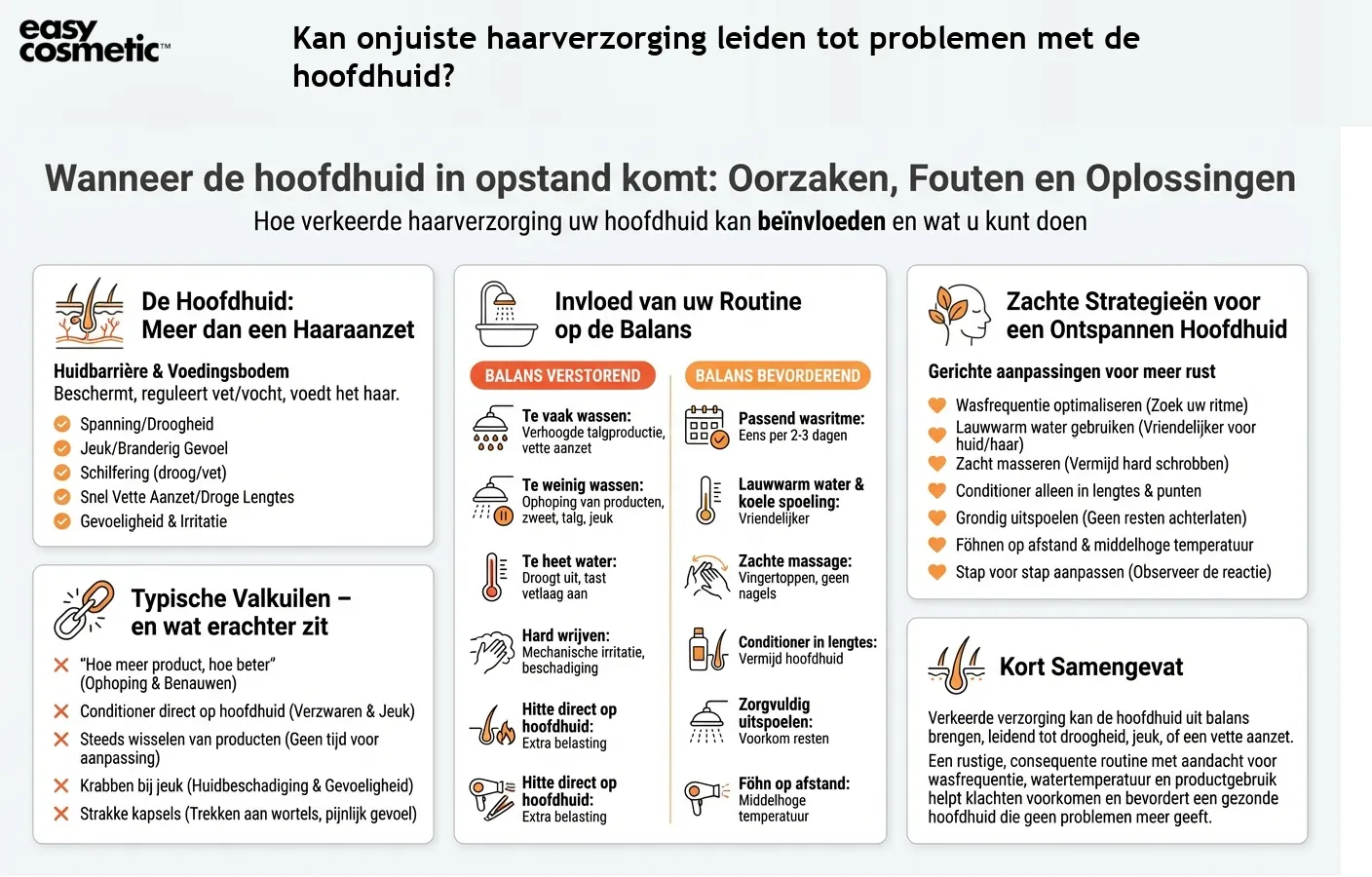 Kan onjuiste haarverzorging leiden tot problemen met de hoofdhuid?