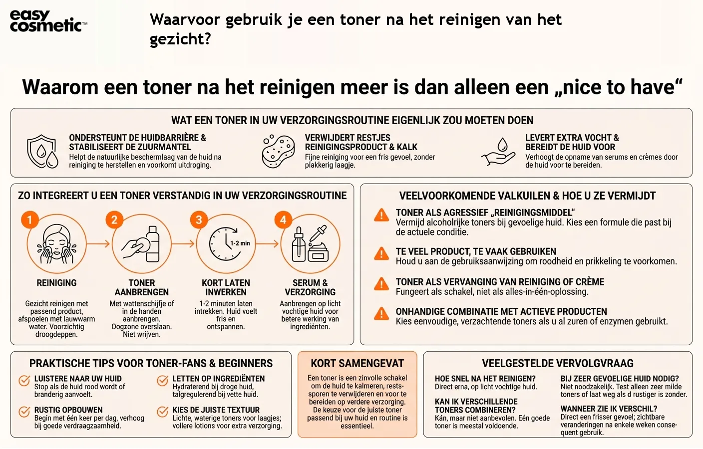 Waarvoor gebruik je een toner na het reinigen van het gezicht?
