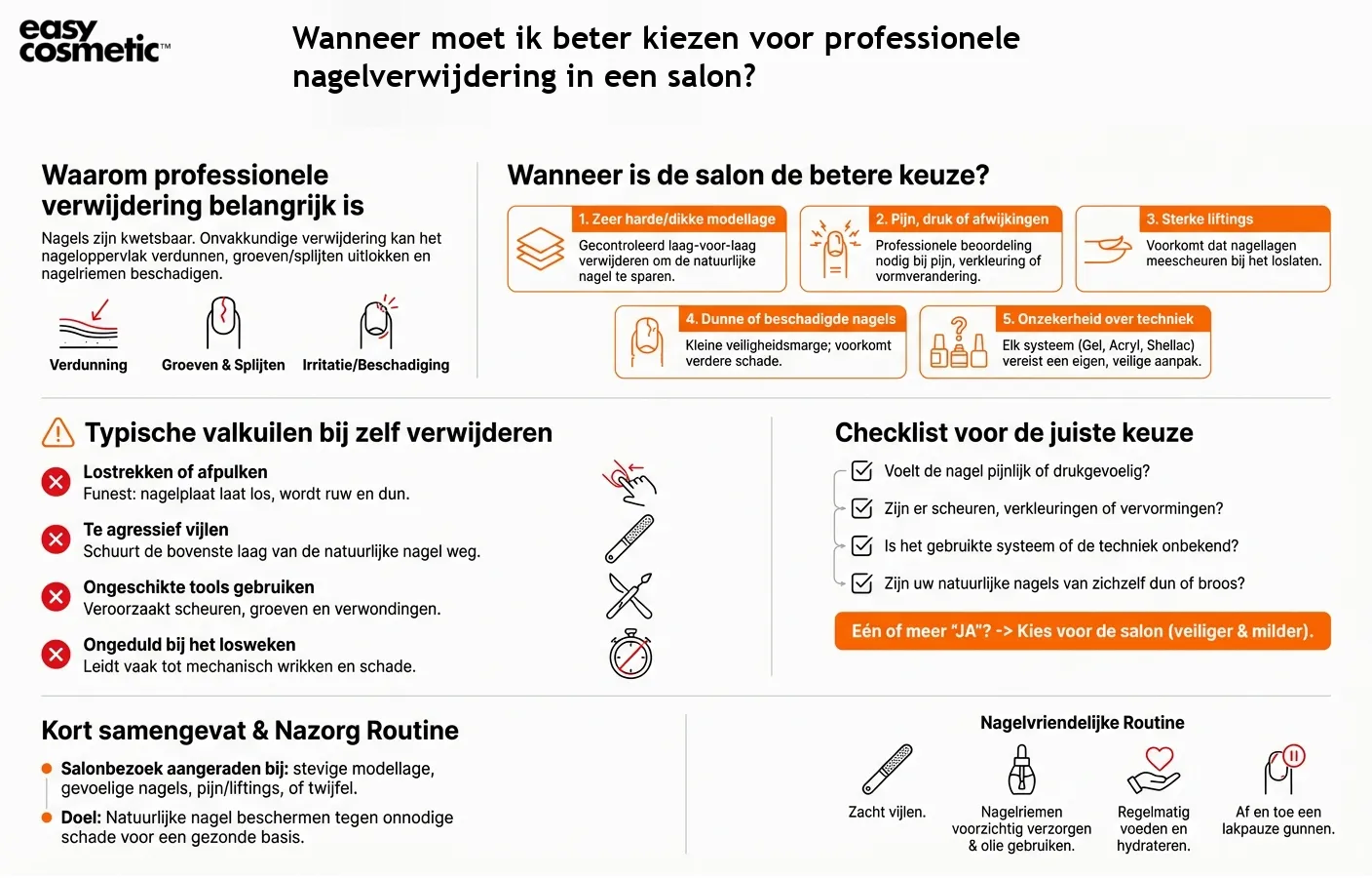 Wanneer moet ik beter kiezen voor professionele nagelverwijdering in een salon?