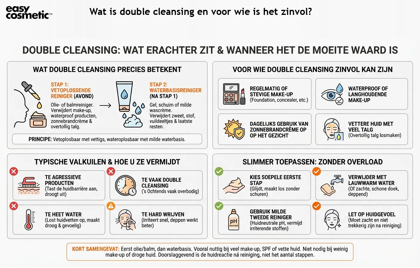 Wat is double cleansing en voor wie is het zinvol?