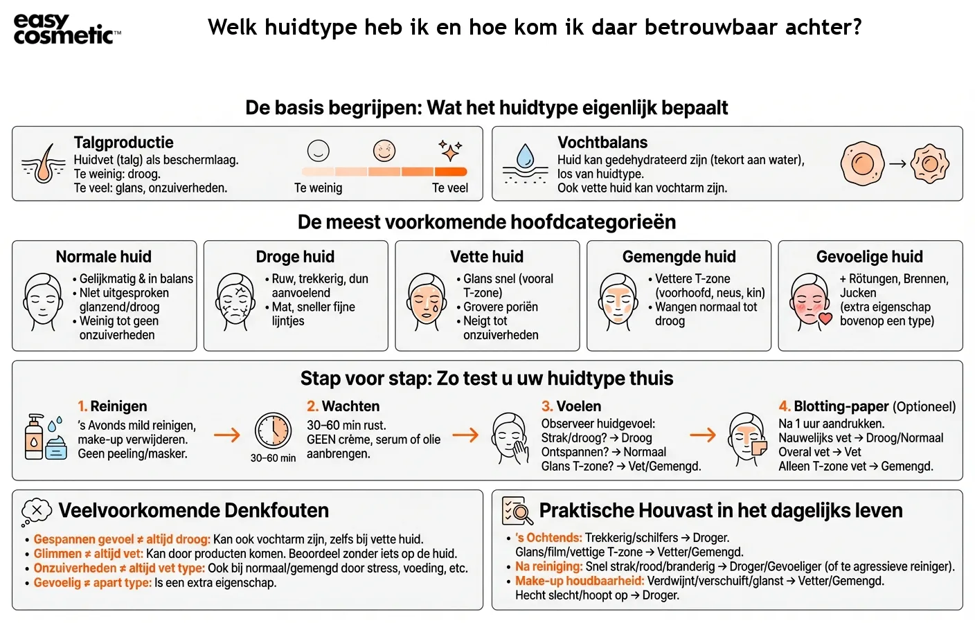 Welk huidtype heb ik en hoe kom ik daar betrouwbaar achter?
