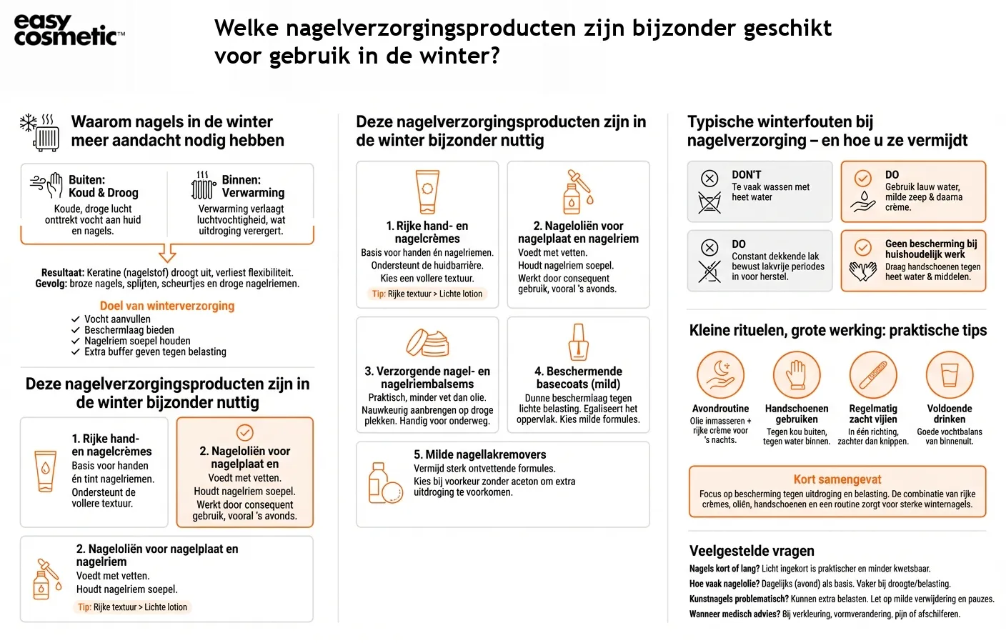 Welke nagelverzorgingsproducten zijn bijzonder geschikt voor gebruik in de winter?