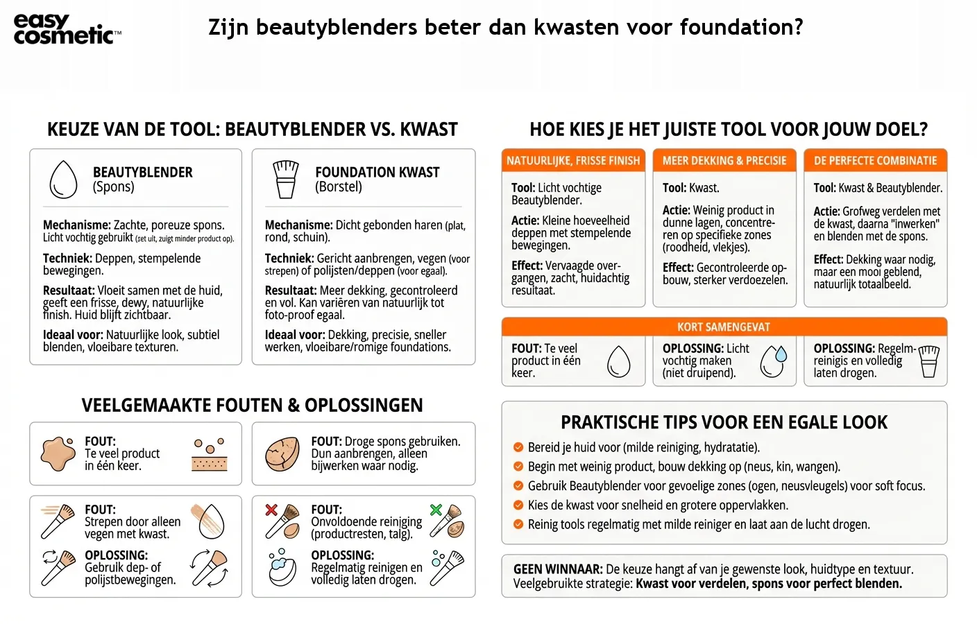 Zijn beautyblenders beter dan kwasten voor foundation?